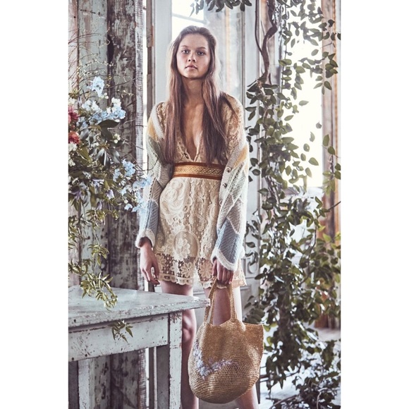 NWT LOVESHACKFANCY DANIELA LACE MINI DRESS - Picture 6 of 12